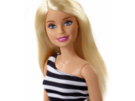 Barbie GLITZ DOLL (BLACK-WHITE STRIPE RUFFLE DRESS)  (Multicolor)